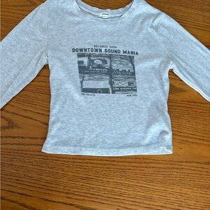 Garage Gray Downtown Sound Mania Long Sleeve Tee